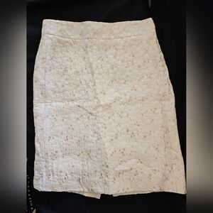 J. Crew  Tan Knee-Length Pencil Skirt